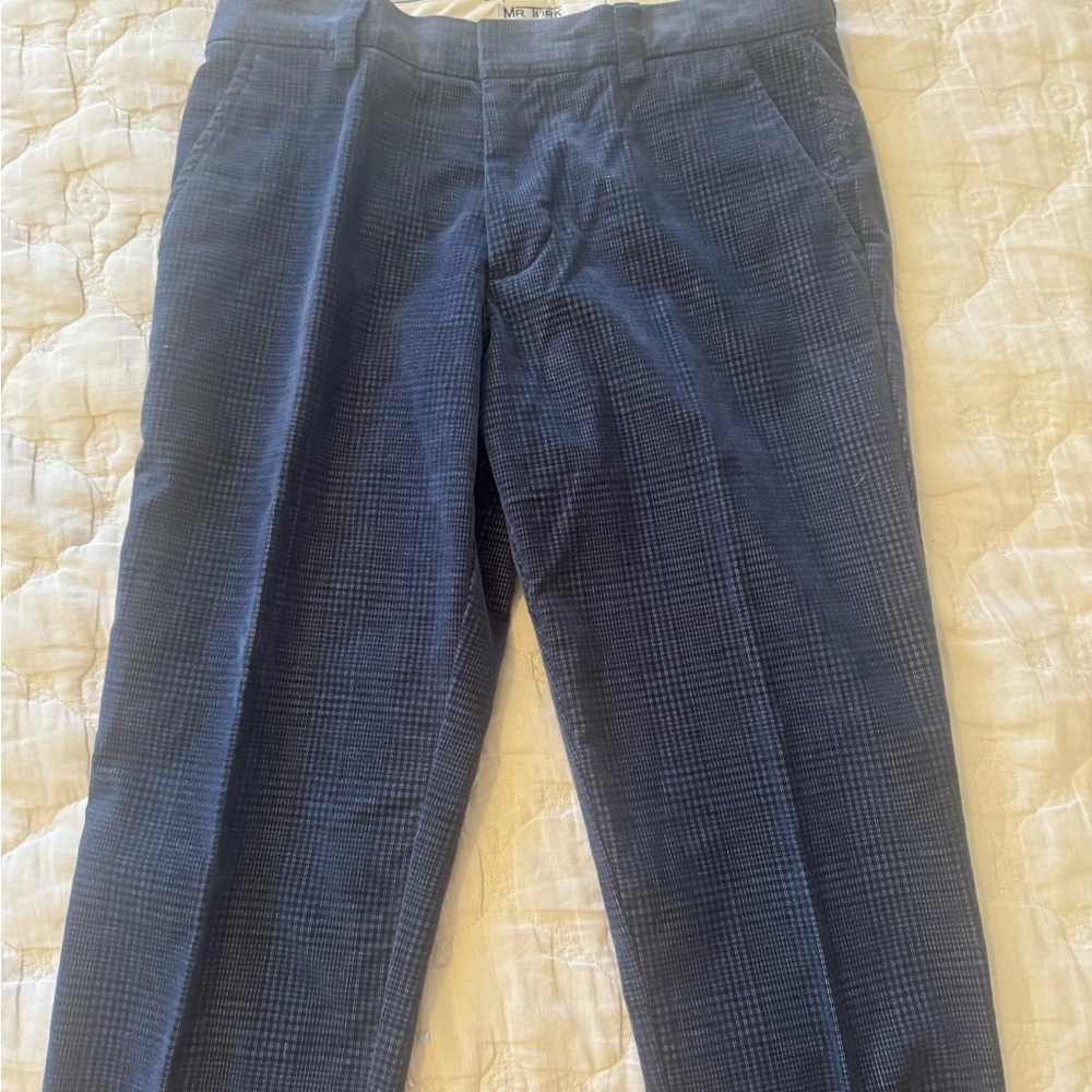 Trina Turk Blue Corduroy Pants
